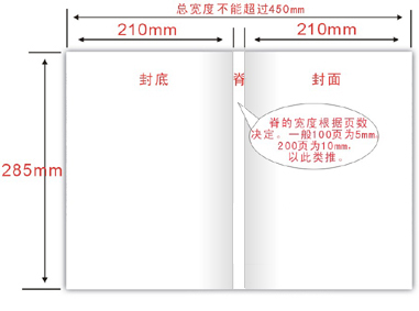 16k平装书封面尺寸